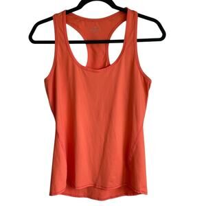 Athleta Chi Racerback Tank Top Sz S Light Coral Orange Workout Gym Yoga Stretch